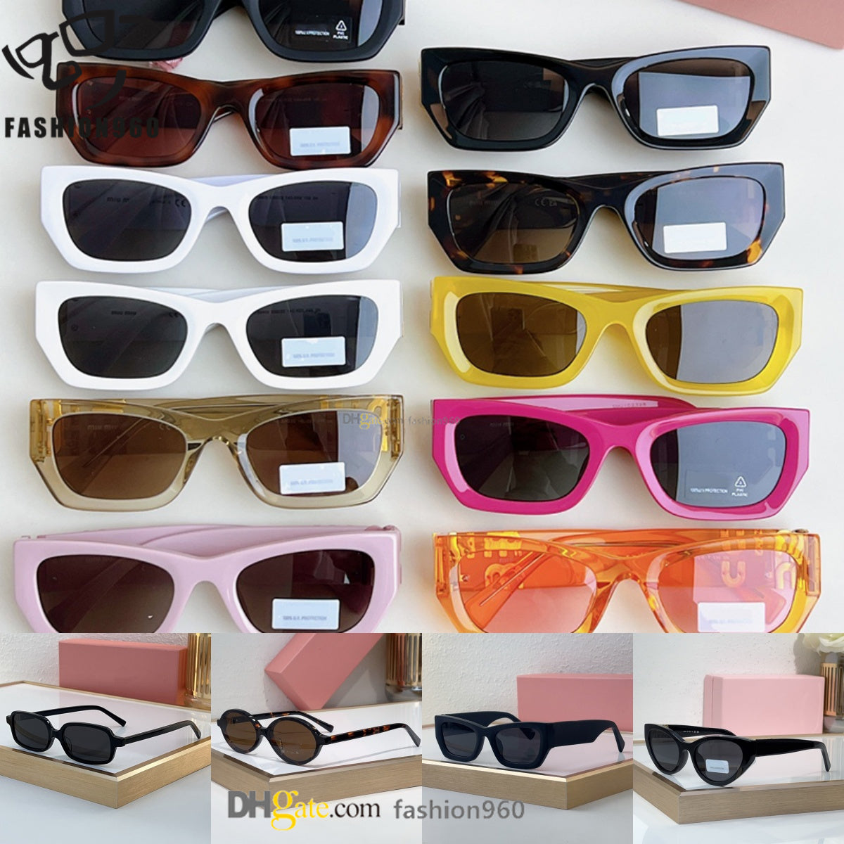 summer sunglasses Metal Oval sunglasses for women glasses men Acetate Frame Lens Frame brand Brand Protective Mask mirror eyeglasses designer top qu