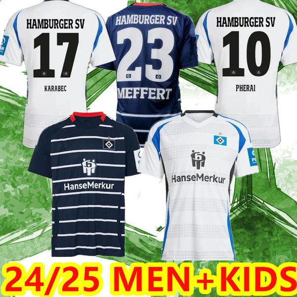 24 25 Hamburger SV Soccer Jerseys VAGNOMAN ONANA LEIBOLD REIS KITTEL GLATZEL DUDZIAK 2024 2025 HSV men Kids kit football shirts Uniforms