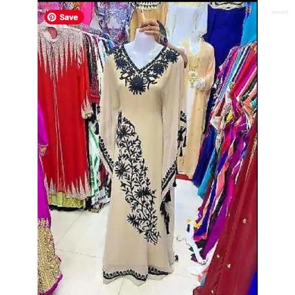 Ethnic Clothing Sale Moroccan Dubai Kaftans Farasha Abaya Caftan Long Gown For Women Dresses B2