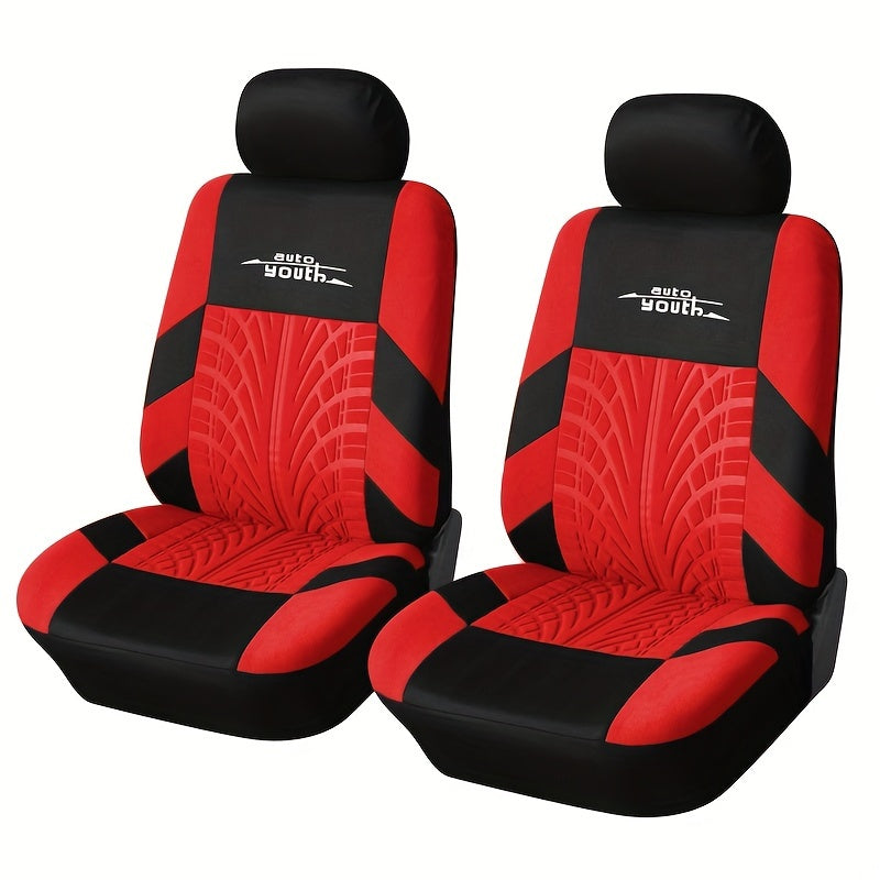 TEMU Front Seat Covers Car Seat Covers Set Universal Fit Most Car Covers With Tire Track Detail