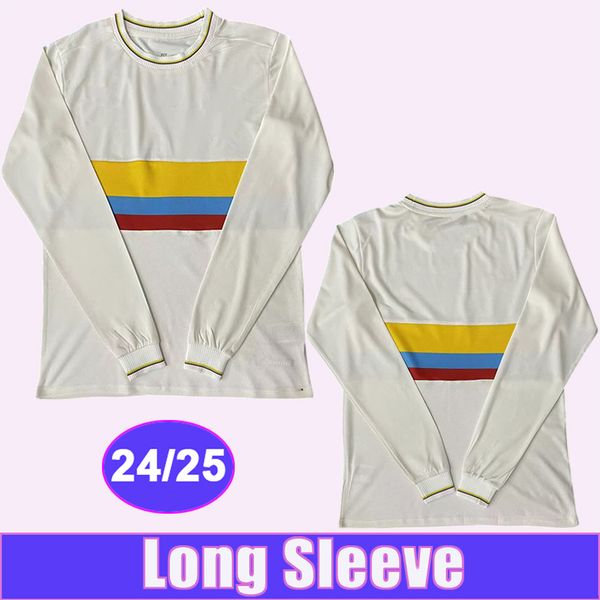 2024 Colombia Mens Long Sleeve Soccer Jerseys National Team LUIS DIAZ BORRE CARRASCAL CASTANO ARIAS Commemorate Football Shirts Uniforms
