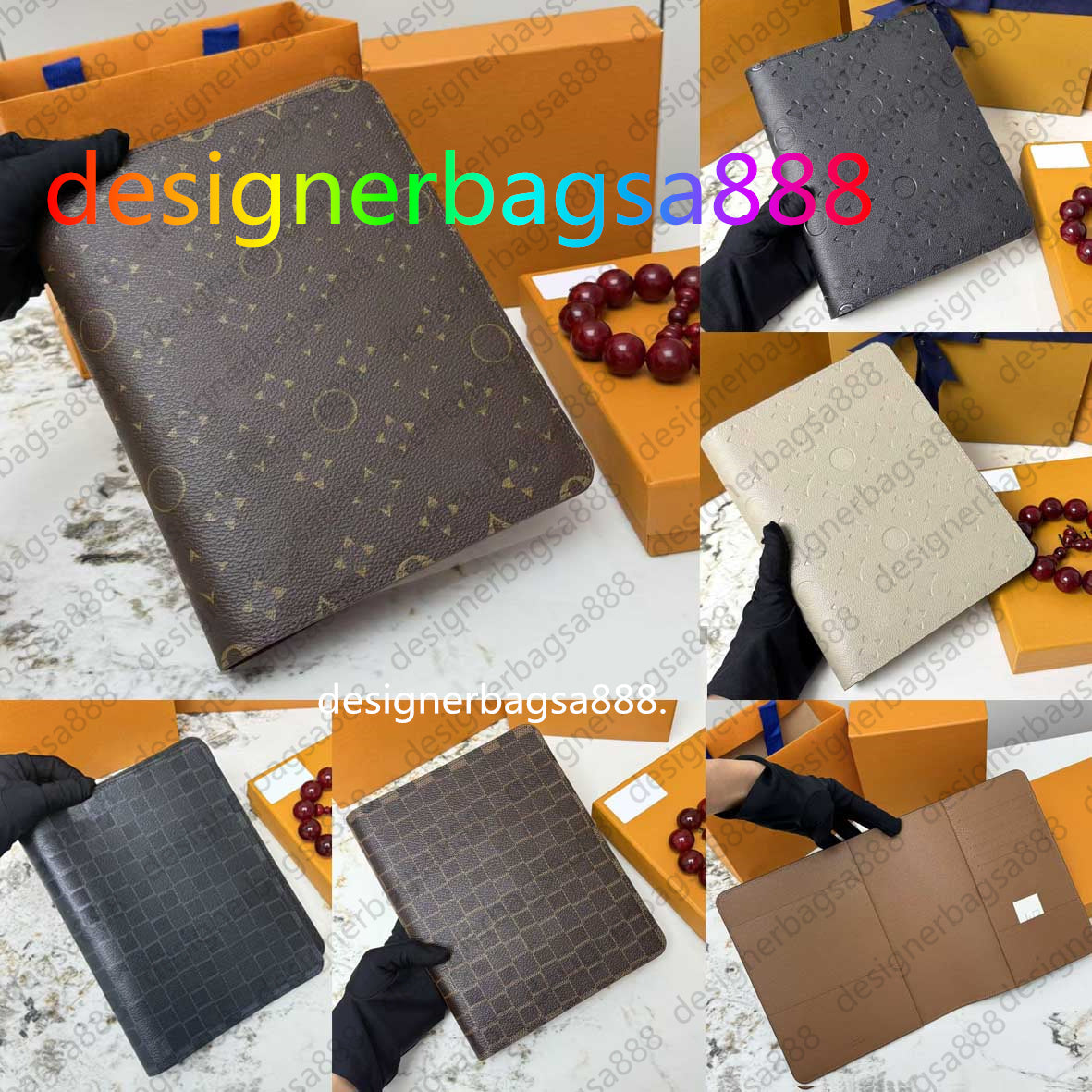 20100 TOP Designer Agenda Large Desk agenda Cover Holders Business Notebook Diary Protective Case Card Holder Wallets Desktop Designers Notepad unis