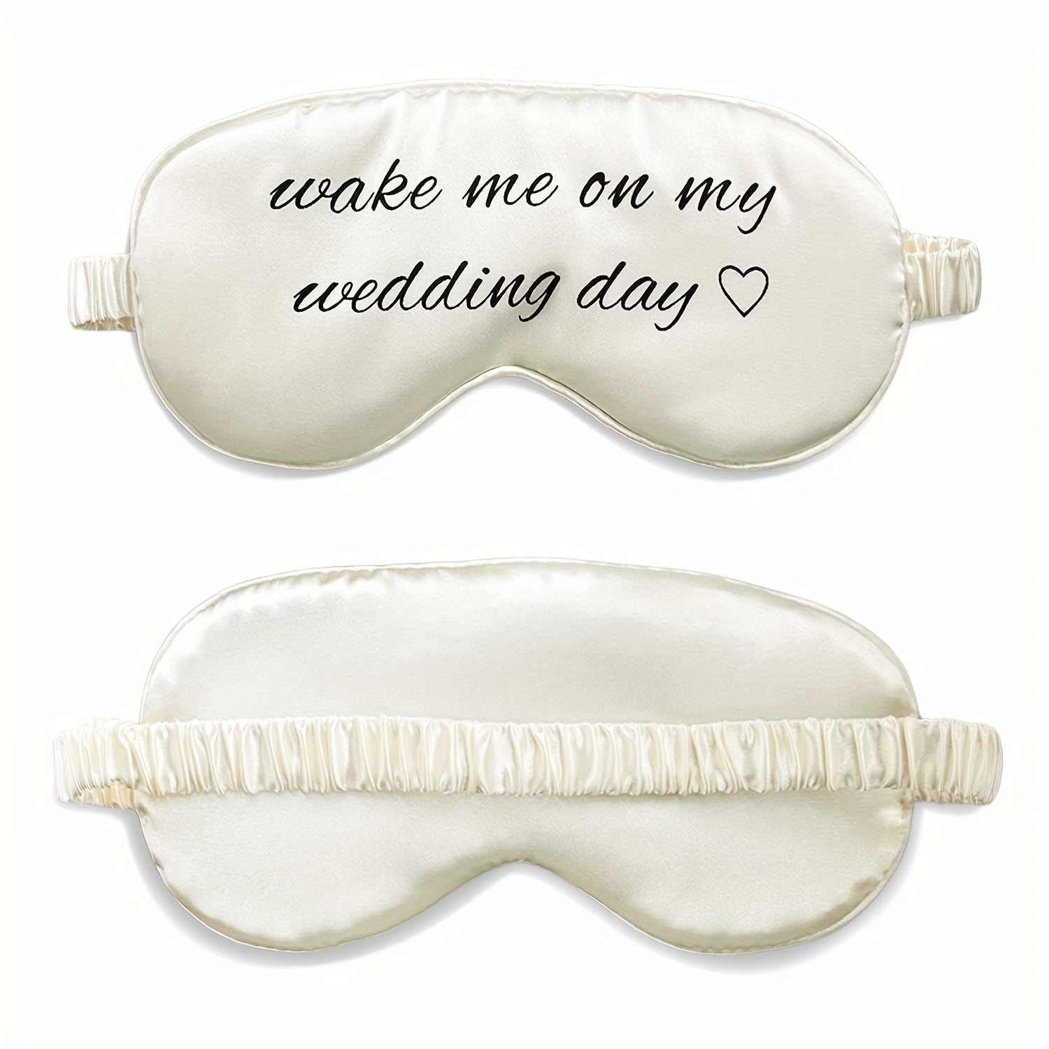 TEMU 1pc Bachelorette Party Sleep Mask - Soft Double-sided Eye Cover With Elastic Band, Light Blocking Blindfold For Weddings, Bride & Bridesmaids