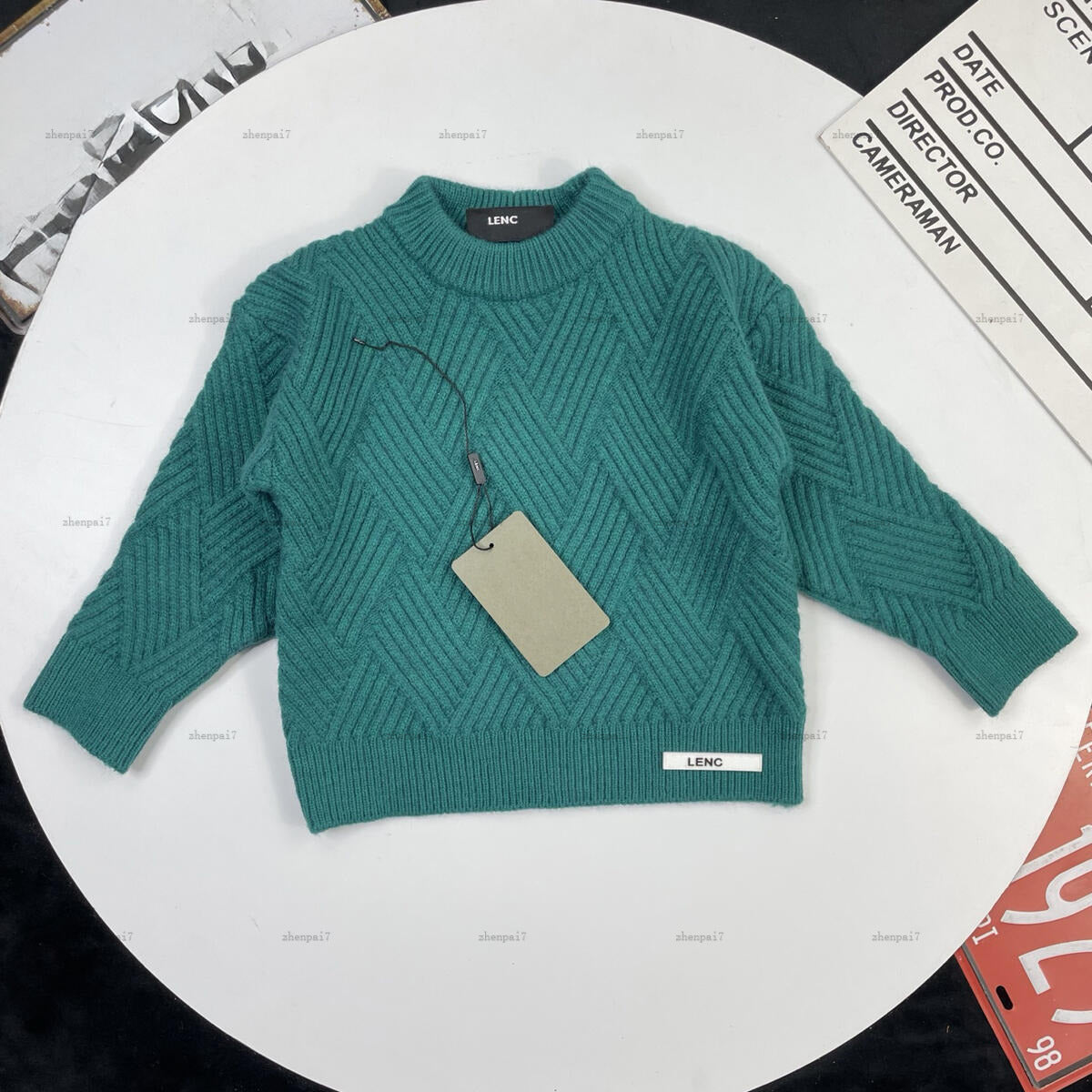 Top baby sweater Striped jacquard design kids turtleneck girls boys hoodie Tiger Head Pattern child pullover A816X23N221