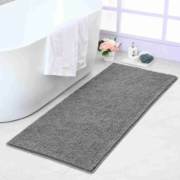 NOAHAS Non Slip Bathroom Rug Shaggy Bath Mat Washable Rugs for Bathroom Shower Soft Plush Chenille Absorbent Carpets MatsXJ240807