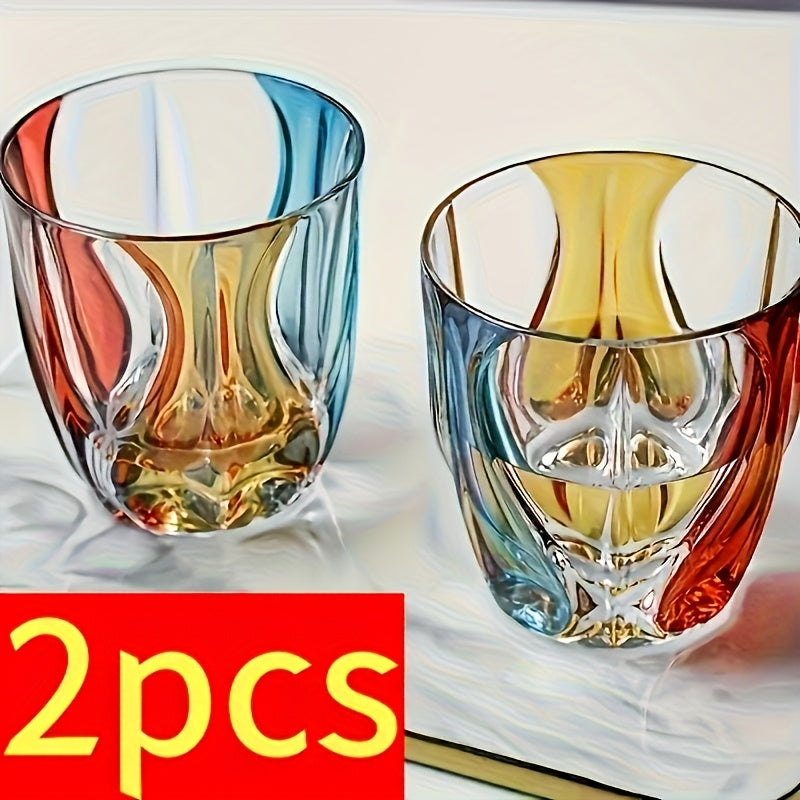 TEMU 1pc-2pcs Czech Wine Set High-end Gift 11oz Modern Hand-painted Fashionable Wine Glass Light Luxury Glass Wine Utensil Decoration High-end