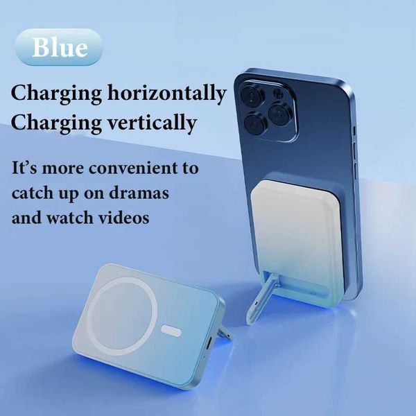 Magnetic Power Bank for iPhone 12 13 14 15 is suitable for PowerBank portable wireless charger with auxiliary external backup battery pack Y
