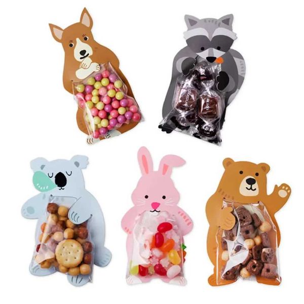 10pcs Cute Rabbit Baking Candy Packaging Gift for Easter Baby Shower Birthday Decor SuppliesT250117
