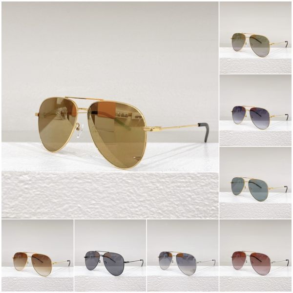Premium Quality Women Men Sunglasses Frog Mirror Style Side Center Metal Letter Inlay 26612