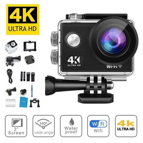 Sports Action Video Cameras Action Camera Ultra HD 4K30F 16.0MP Wi-Fi 2.0 Screen 170D DVR Webcam Underwater 30M Helmet Video Recording Sport