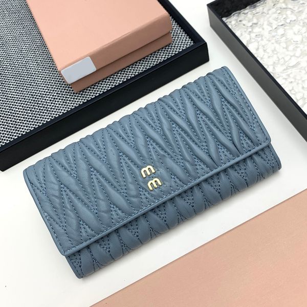 Card Holders Lady Bag High Quality Genuine Leather Sheepskin Golden Hardware Long Wallet s Bags Coin Pocket Designer Wallets