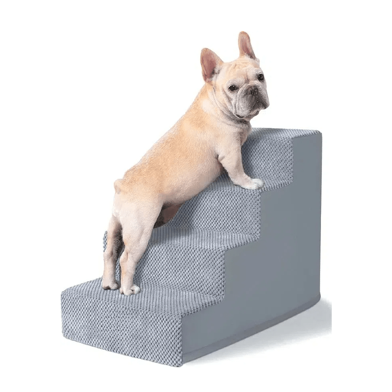 TEMU Dog Steps For Small Dog, 2-3- Dog Stairs Ramps For Bed, Non-slip Pet Steps, Removable And Washable Sofa Bed Ladder For Dogs Injured, Older Dogs