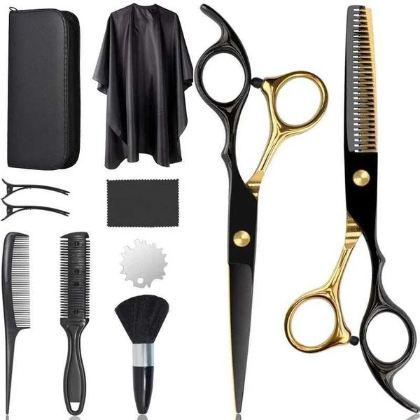 Scissors Shears Hair Scissors Set Professional Barber Scissors Stainless Steel Scissors Hair Tools Hairdressing Hair Cutting Thinning Shears