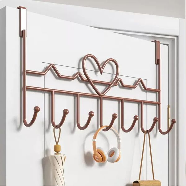 Behind The Door Hooks Household Storage Wall Hanger No Punch Coat Rack Home 250107