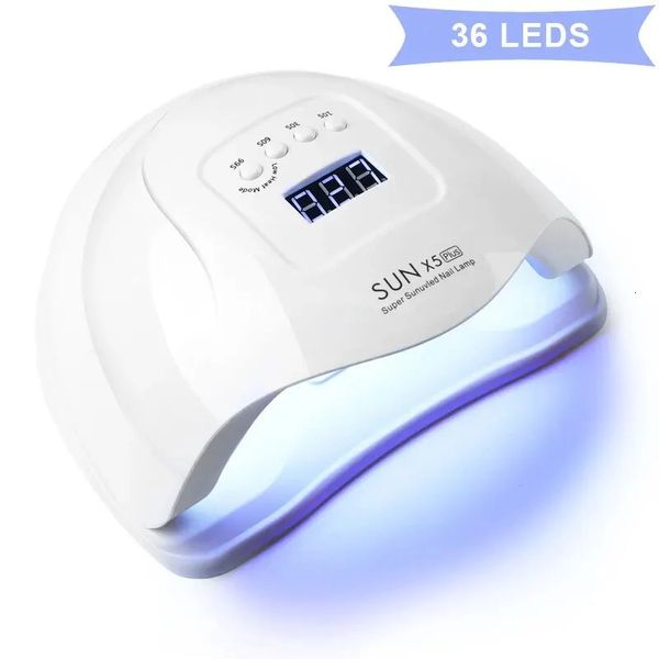 Sun X5 Plus UV LED Lamp For Nail Manicure 36 LEDS Professional Gel Polish Drying Lamps With Timer Auto Sensor Equipment Tools 240626