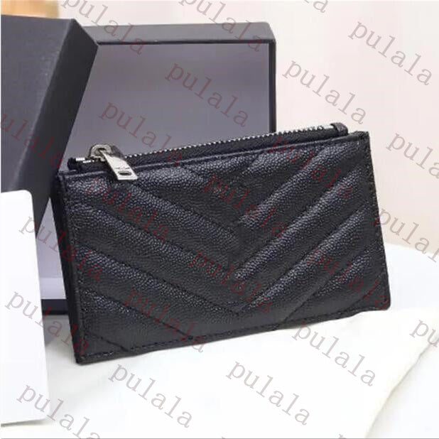 Luxury designers bag wallets zip card holder wallets clutch bags flap five slots Credit Card Holder CASE Men women embossed Leather holders key clas