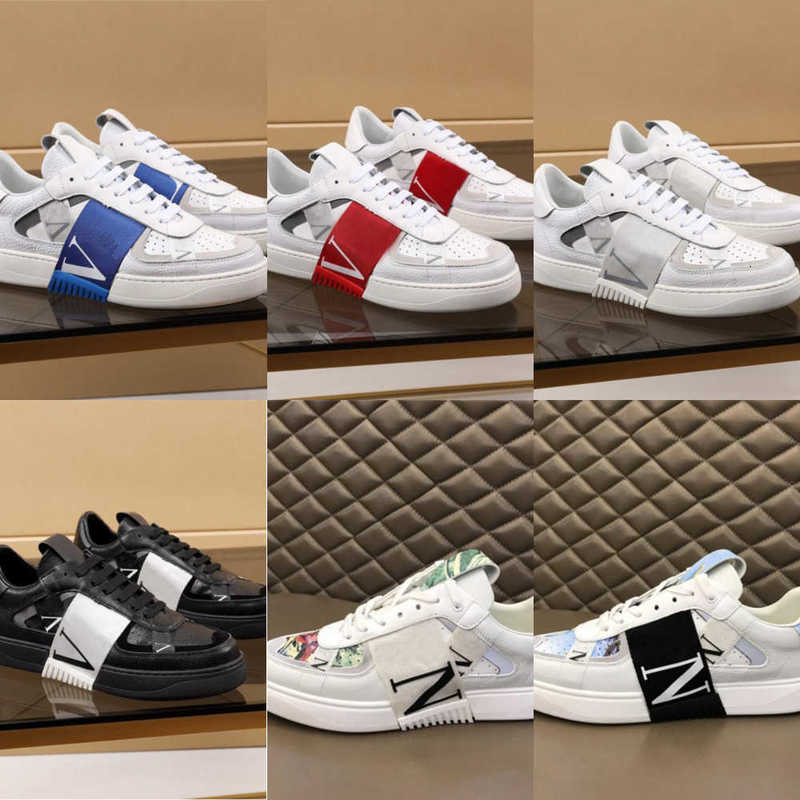 Dress Shoes designer Designer Splicing Trendy Sneakers Punk Low Men Women Genuine Leather Flat Print White Black Chaussures Sport Skateboarding Casu