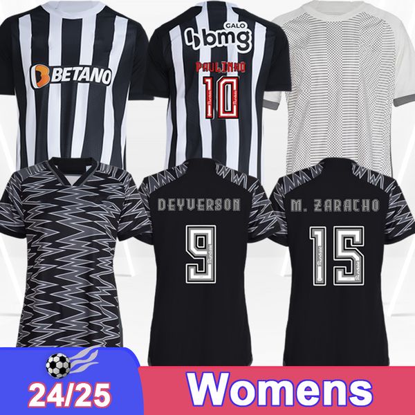 24 25 Mineiro Womens Soccer Jerseys HULK DEYVERSON PAULINHO G. ARANA M. ZARACHO BERNARD MARIANO CADU Home Away 3rd Football Shirts