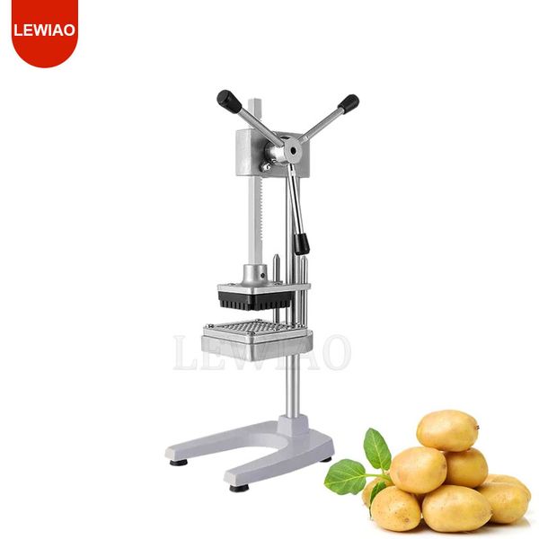Manual Stainless Steel French Fries Slicer Potato Chips Maker Cutting Machine Cooking Tool For Kitchen