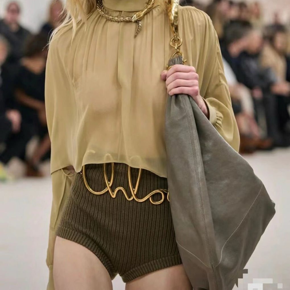 Double buckle thin women&#039;s belt with skirt everything stylish simple belt Black embellished suit accessories Summer waist chain dress Fashion s