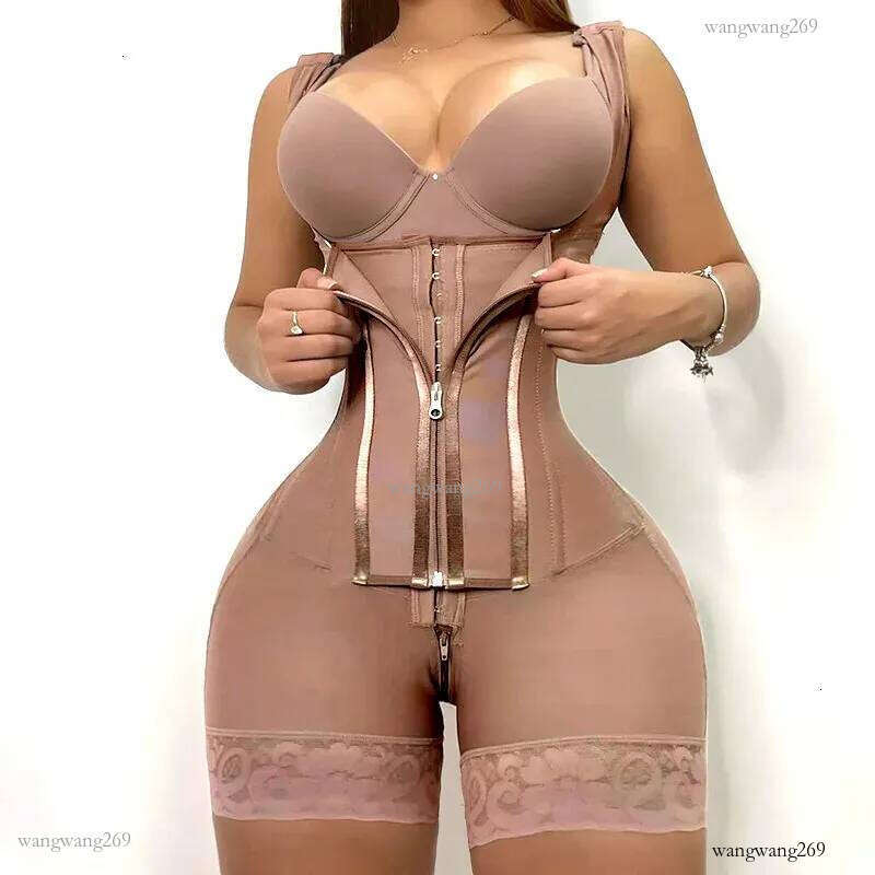 High Compression Full Body Shaper Waist Trainer Belt Fajas Colombianas Girdle Bodysuits Shapewear Slimming Tummy Control Panties 241112