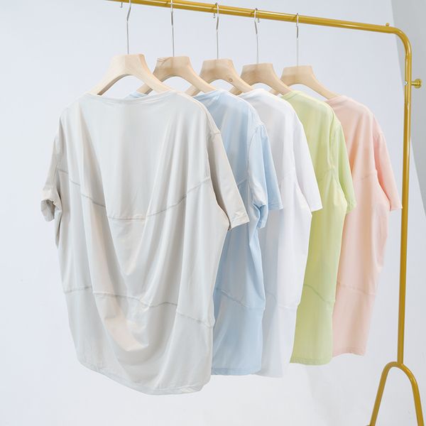 Women Yoga short sleeve in action loose sports top women&#039;s yoga clothing fashion trend sunscreen smock Casual Running Fitness Soft Brea