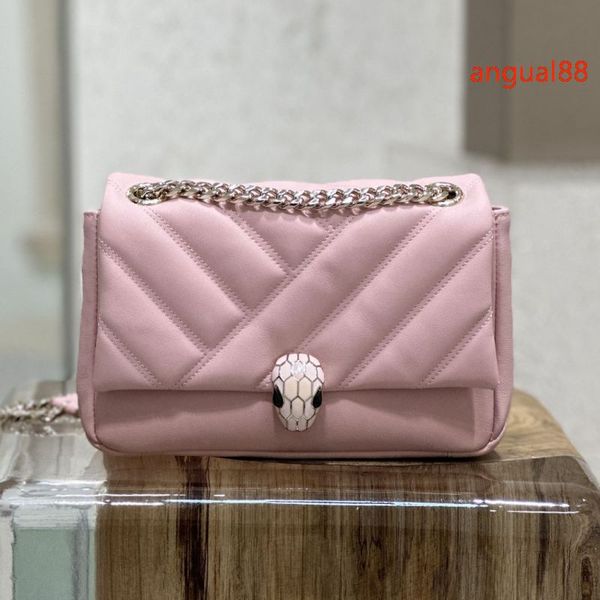 Designer Bags Serpent Cabochon Crossbody Bags Women Luxury Shoulder Bags Fashion Classic Top Handle Bags Soft Calf Leather Handbag Light Gol