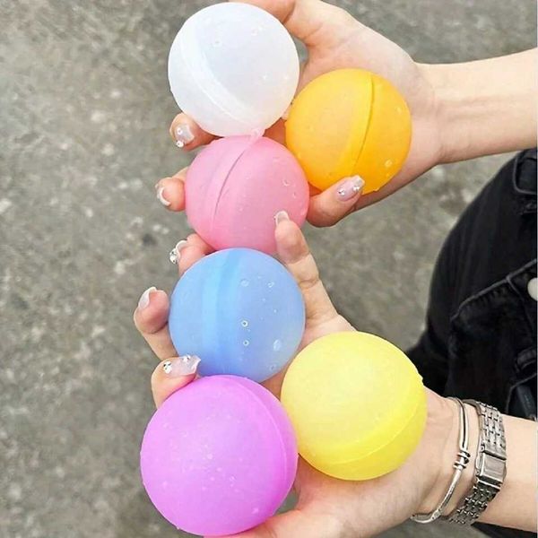 Sand Play Water Fun 6-12-24 reusable water balloons soft silicone adhesive bombs quick filling summer swimming pools beach parties fun games