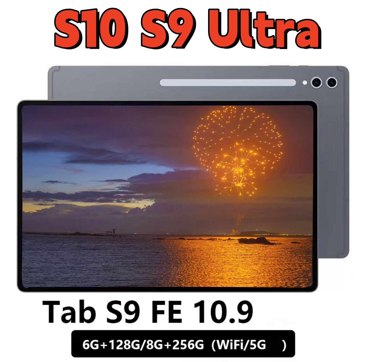 S10 S9 tablet PC ultra tablet lightweight portable phone computer rear HD cameras Metal face unlock Global language Games Learning Tabletscase 5G ta