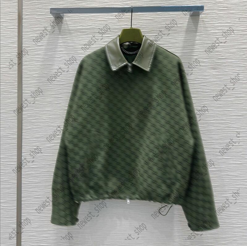 Autumn womens Jackets designers coat lady&#039;s double letter print jacket women long sleeved Collar zipper coat oversize Outerwear Clothing