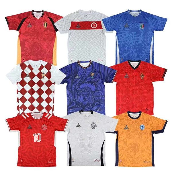 2024 HEALY Sports Shirts Custom Sublimation Retro Soccer Jersey T-shirt Men maillot de Football Uniform