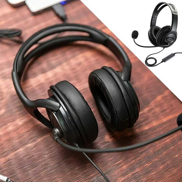 Wired phones With Microphone Over Gaming Ear sets Bass Music Stereo USB Plug Earphone For PC XBOX PS Gaming Z250114