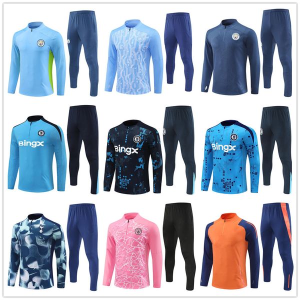 tracksuit soccer jogging 2425 Men and kids Football Training suit Soccer Sports Bodysuit Leggings 20 24 buzo chandal futbol survetement