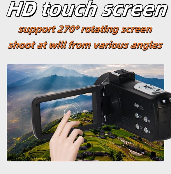 4KDV 56 million pixel all-in-one camera with external microphone fill light