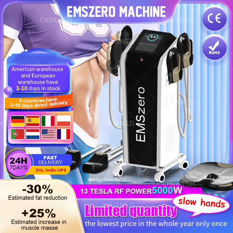 Other Beauty Equipment 2023 4 Handles EMS RF Slimming Machine 15 Tesla EMSlim Muscle Toning Body Contouring Machine 5000W