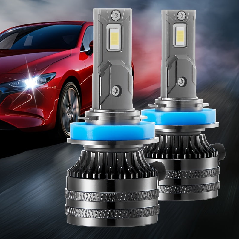 TEMU 2pcs H1 Led H7 H4 Led H11 Hb3 9005 Hb4 9006 9012 Hir2 Bulbs Car Lights 30000lm 350w Auto Headlight Lamp 12v 6500k