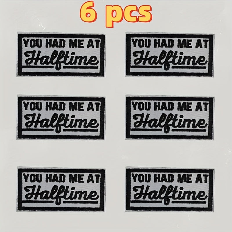 TEMU 6 Iron On Embroidered Patches, 'you Had Me At , ' For Decorating Clothing, Bags, And More Personality And . Who Love Trendy, Sporty Styles