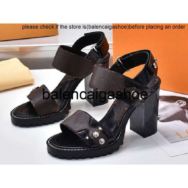 lvtshoes louissvuttionshoes shoes shoes Sandals 5a 5625190 95cm Realfine Heels Star Trail Sandal Shoes for Women Size 35421561581