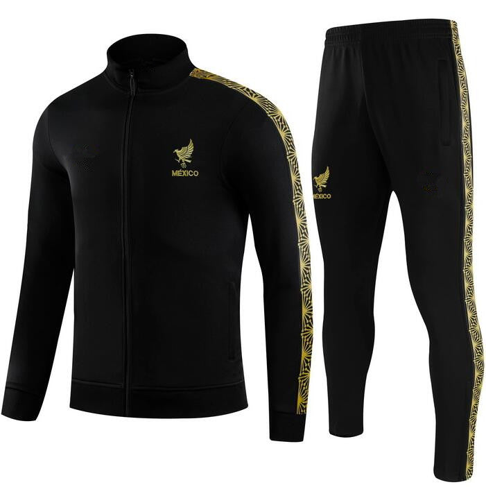 2025 Half pull Long sleeve Mexico Jacket Mexican training uniform TrackSuit soccer jersey 25 26 football trackSuits kids kit tuta Chandal Jogging