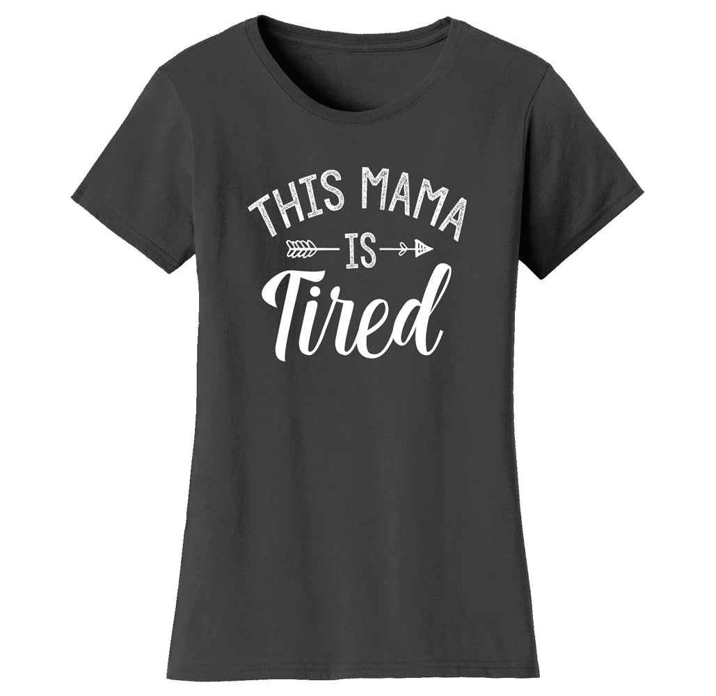 Women's ‘This Mama Is Tired’ T-shirt - Charcoal - M