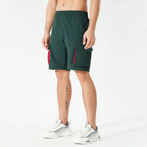 LU Men&#039;s Sports Shorts Loose Workflow Work Fitness Instant Trousers Casual Breathable Short Pants Multiple colors