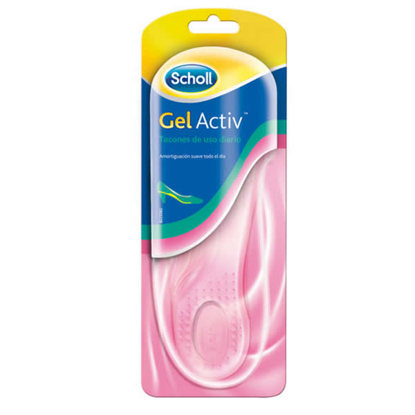 Scholl Plantillas de talón GelActiv para todos los días Talla 35-40,5