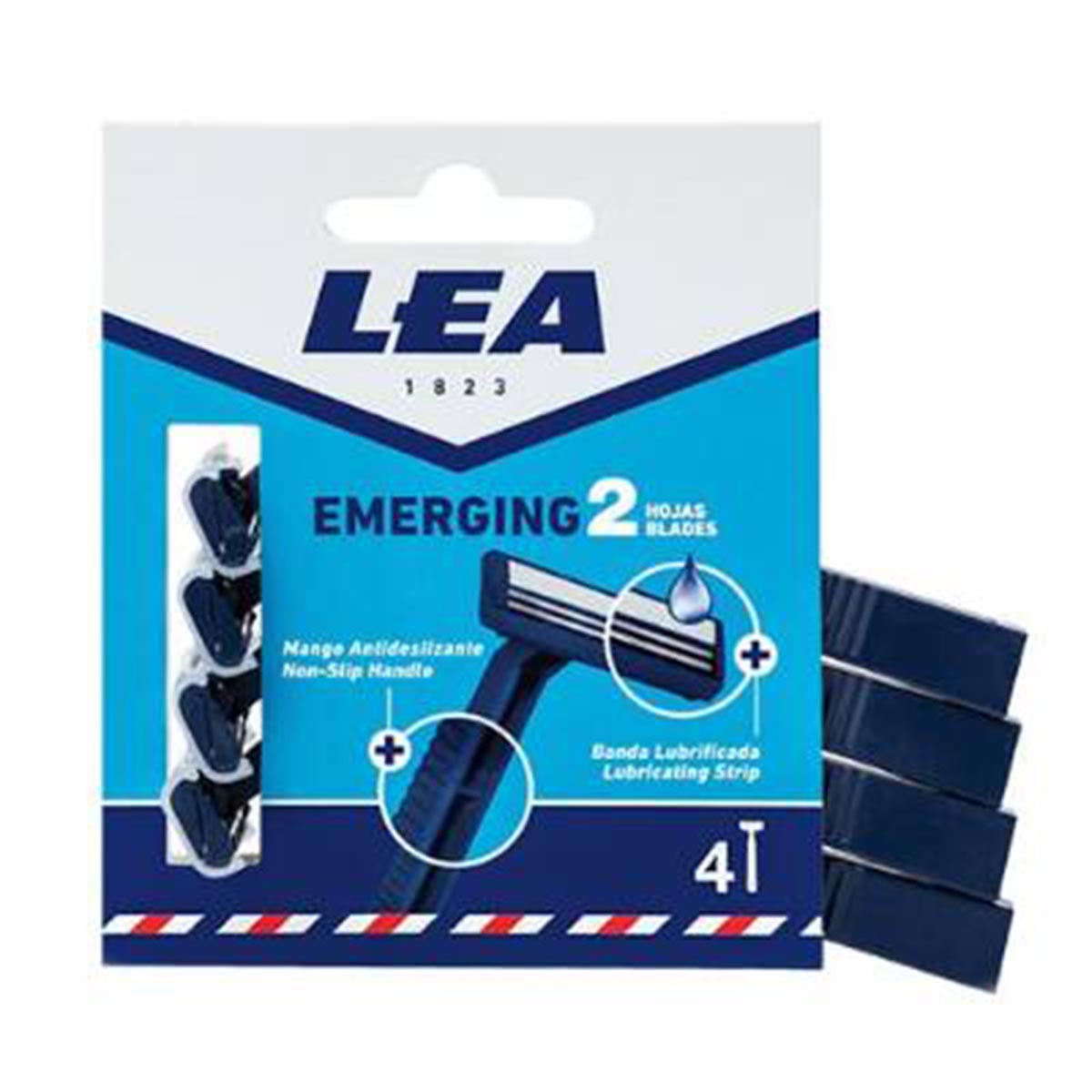 Lea Emerging 2 Blades Lames Jetables Paquet de 4 Unités