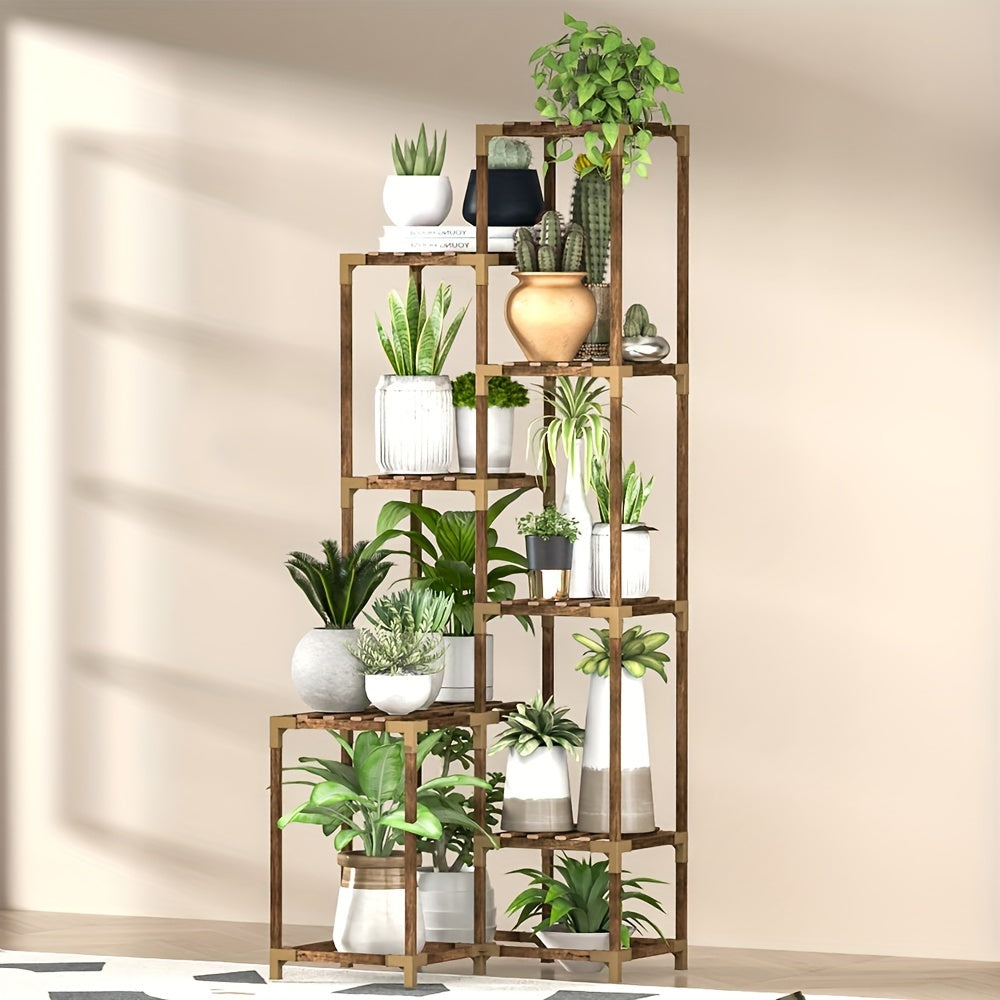 TEMU Tall Plant Stand Indoor, Corner Plant Shelf Ladder Rack Holder Display For Living Room Patio Porch Garden
