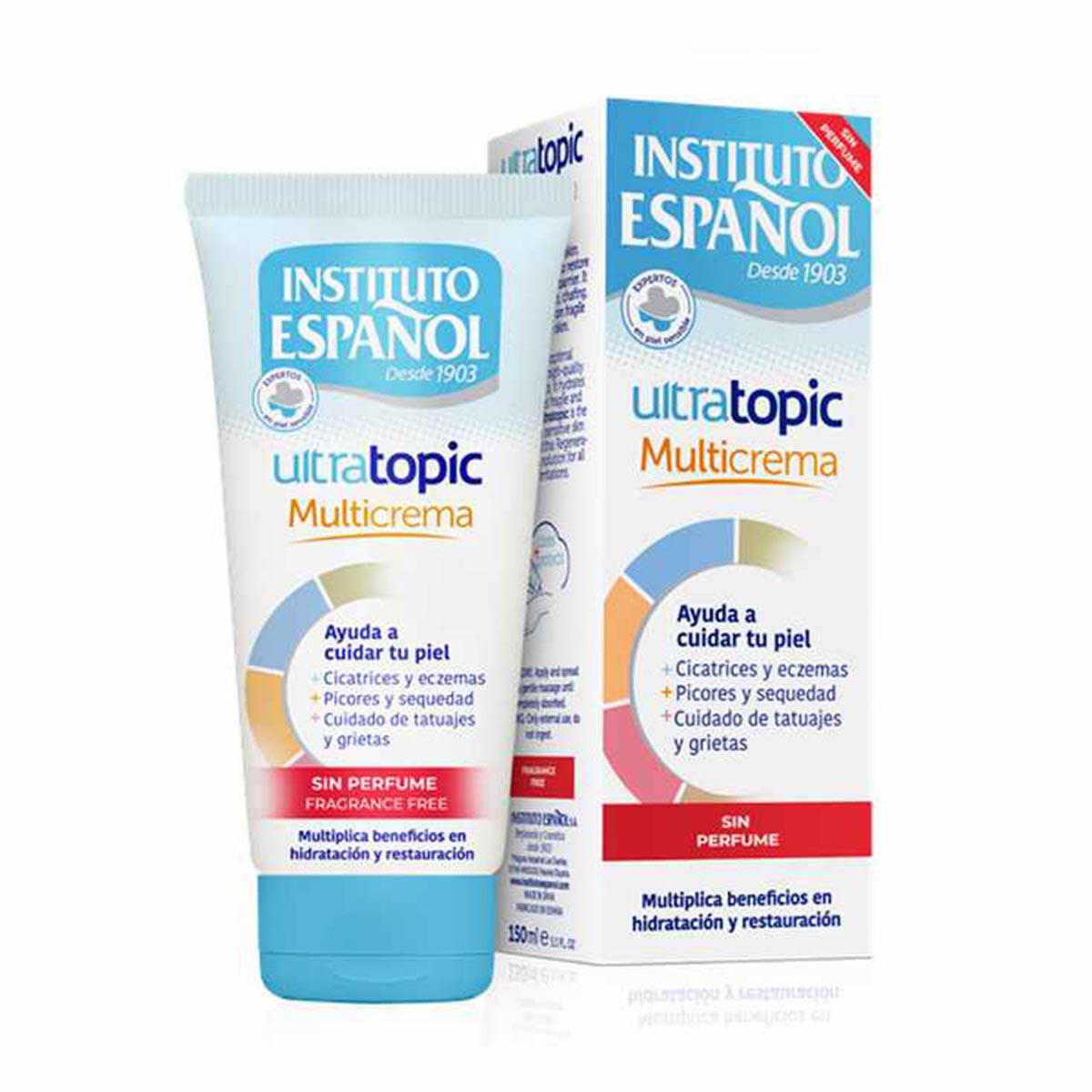 Instituto Español Ultratopic Multi-Cream uten parfyme 150 ml