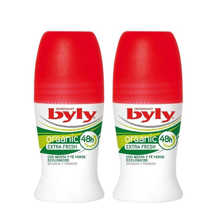 Extra frisches Roll-on-Deodorant Byly Bio 2x50ml