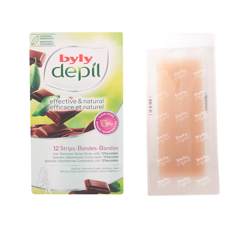 Byly Depil Chocolate body hair removal strips with chocolate 12 units