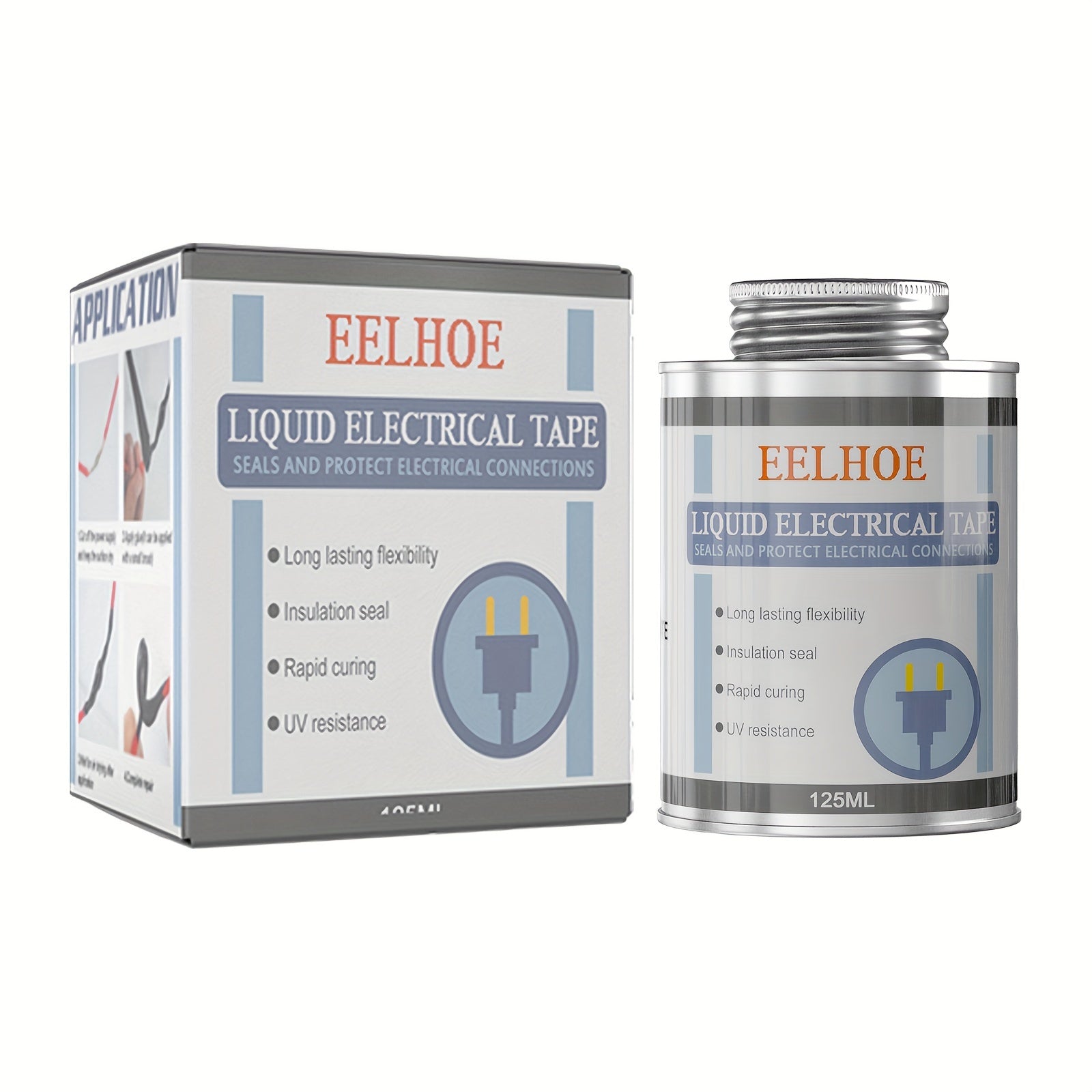 TEMU 125ml Liquid Insulating Tape, Insulated Fire-retardant Rubber Waterproof Electrical Tape Liquid Insulating Tape