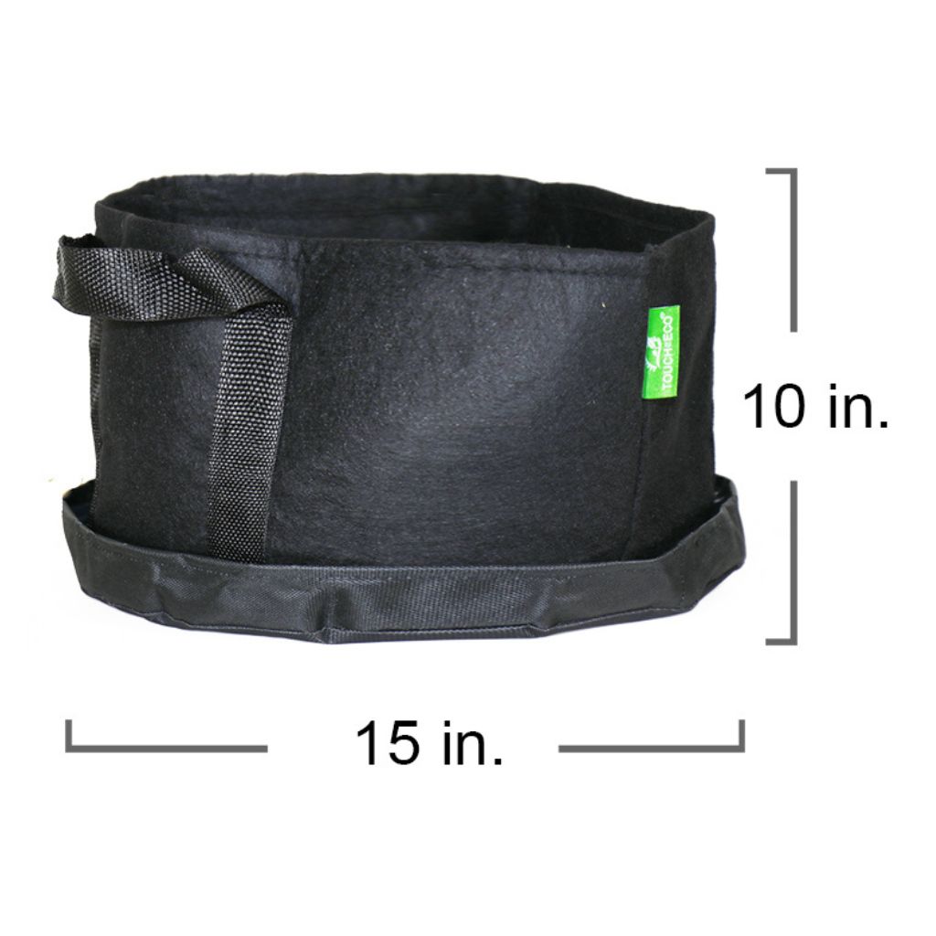 Raised Garden Bed Eco-Friendly Fabric Planter Bag with Saucer - 8-Gallon