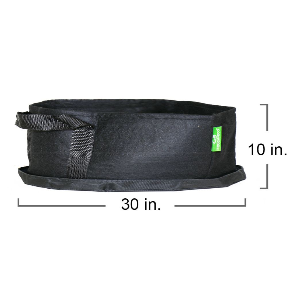 Raised Garden Bed Eco-Friendly Fabric Planter Bag with Saucer - 30-Gallon